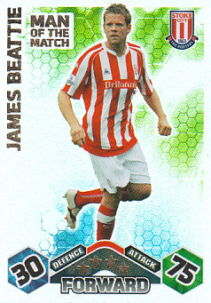 James Beattie Stoke City 2009/10 Topps Match Attax Man of the Match #407